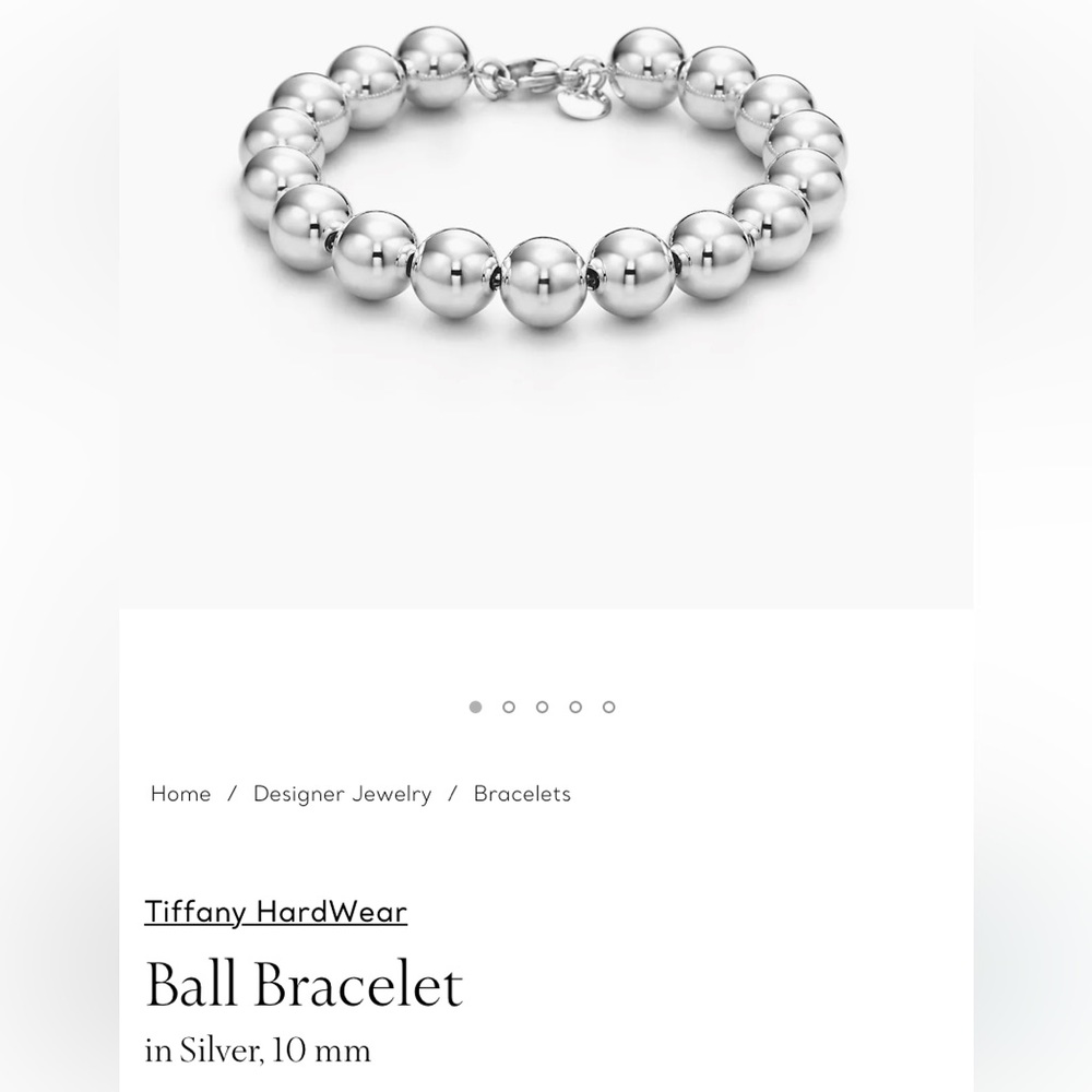 🩵 Authentic Tiffany’s & Co hardware silver ball bracelet